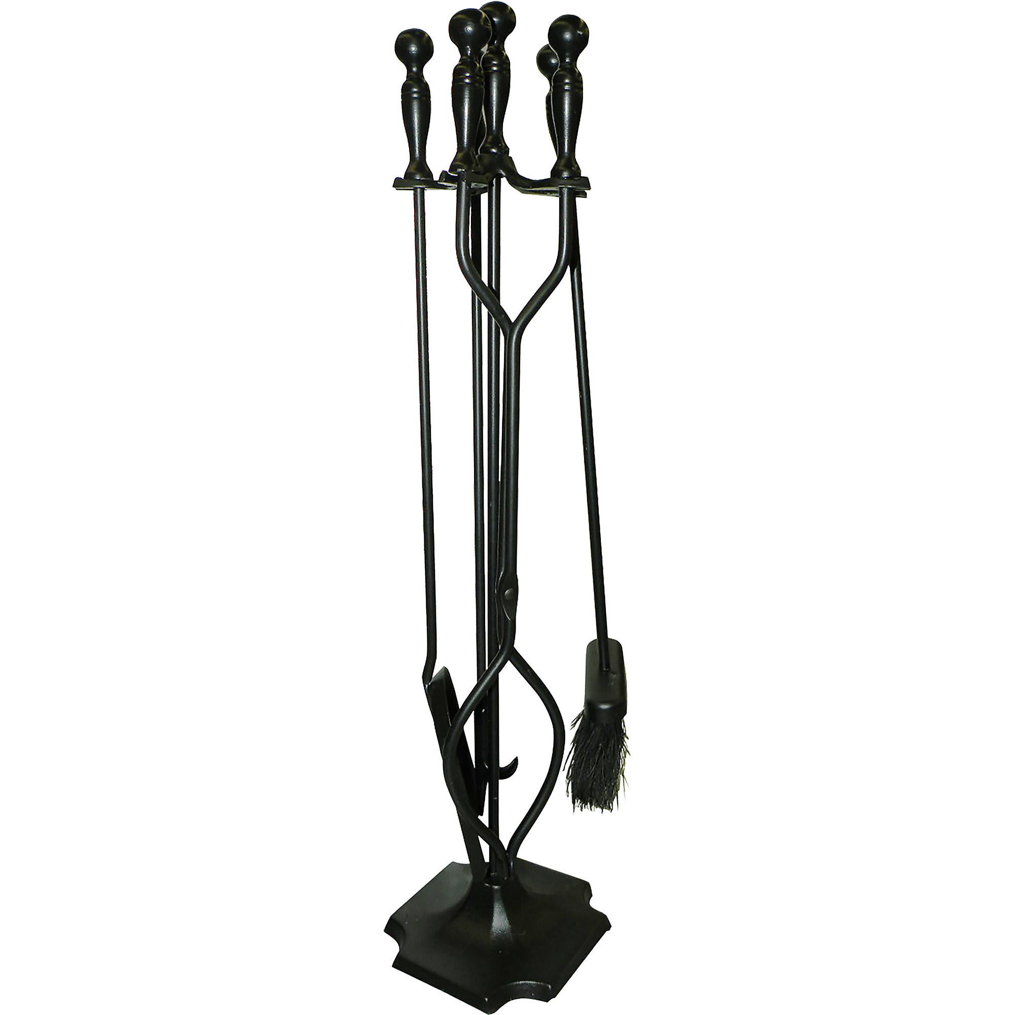 ShelterLogic Fireplace Toolset - 5-Piece, Cast Iron, Ergonomic Handles, Model# 90390